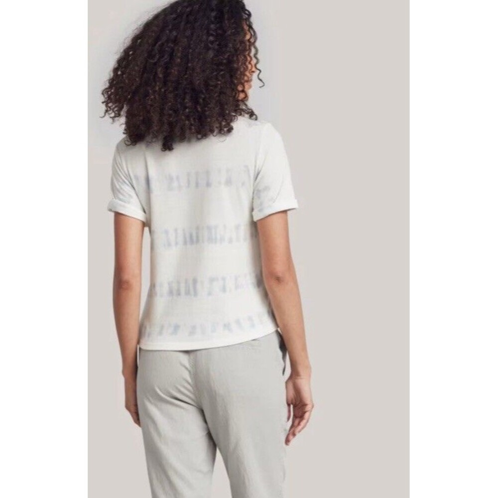 Faherty Zuma Cloud Cotton Tee Shirt Womens M Blue Breaker Tie Dye NWT